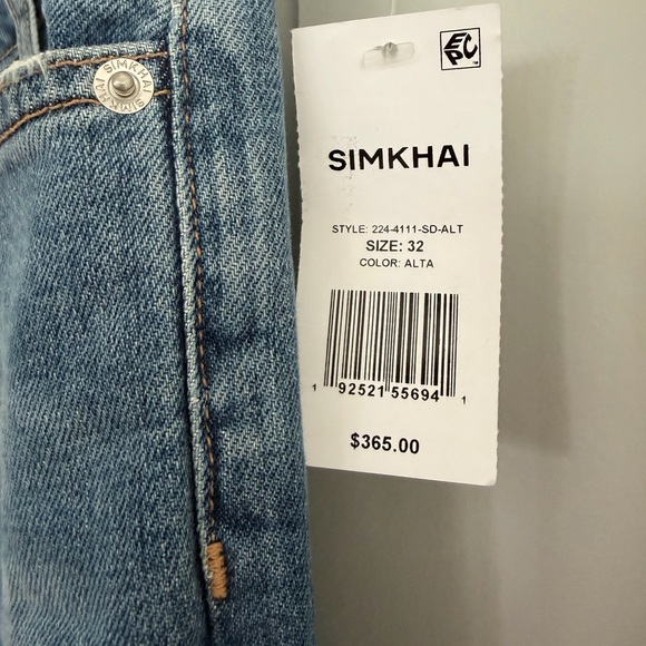 Simkhai Women's Blue Jeans Sz 32 NWT